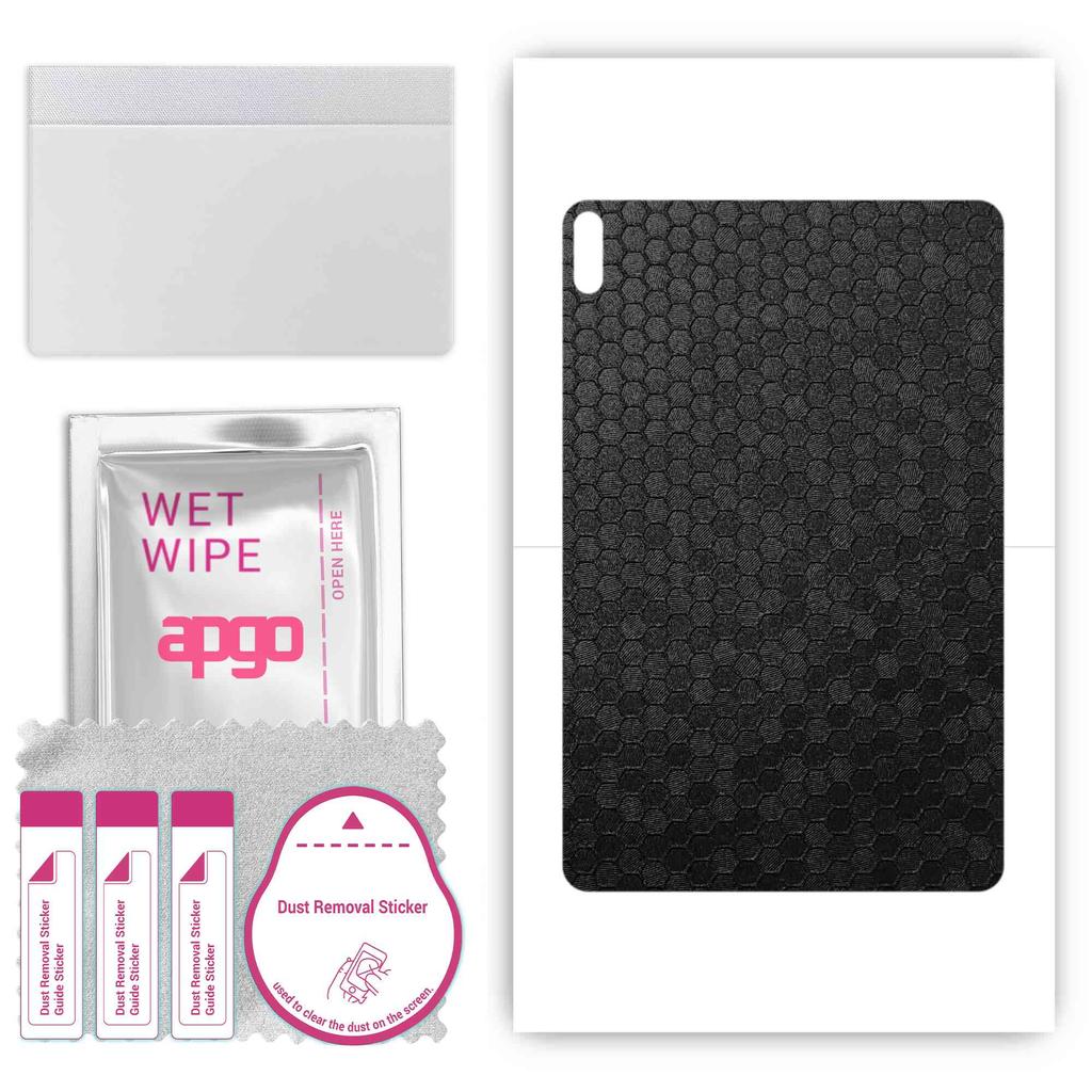apgo Skin Sticker Film Foil Vinyl for the BACK Compatible with Huawei MatePad Pro 10.8, Scratch-resistant, Easy To Install - Black Honeycomb
