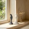 3D Printed Fishtail Dress Vase, Decorative Plastic Flower Vase, Flower Holder Container for Home Office Living Room Table Centerpiece