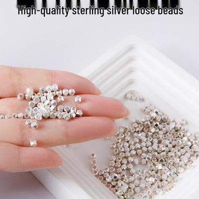 925 Sterling Silver Loose Beads for DIY Jewelry Making: Spacer Beads for Bracelets and Necklaces