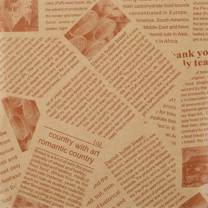 Food Grade Oilproof Parchment Paper for Kitchen, French Fries, Baking, Air Fryer, and Hamburger Separation