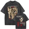 Washed Vintage Rock Band My Chemical Romance The Black Parade Tour 2026 T-shirt Men Women Fashion Punk Emo Oversized T Shirts