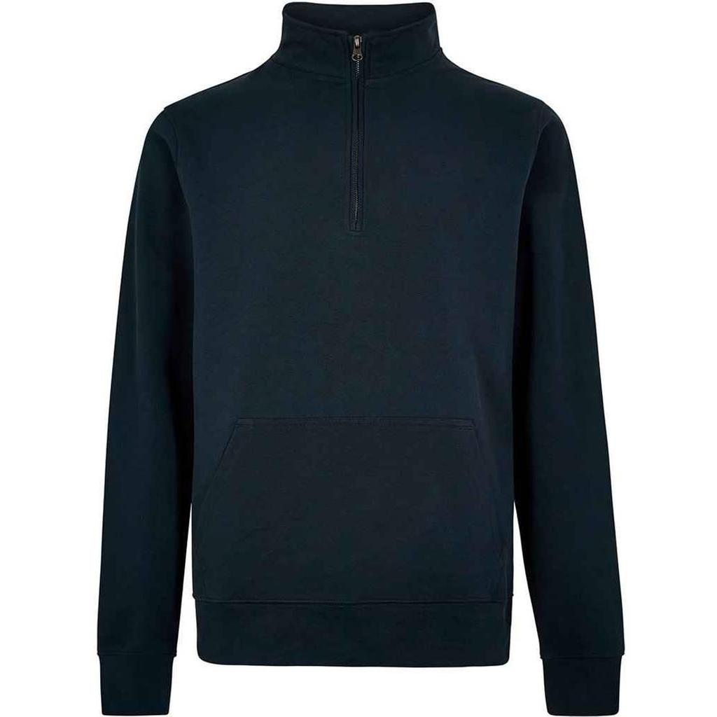 Kustom Kit Mens Pique Quarter Zip Relaxed Fit Sweatshirt