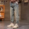 JEEP SPIRIT Herren Locker Geschnittene Straight-Leg Jeans