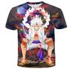 Anime One Piece Luffy Boy T-shirt CosPlay Short Sleeve Mens Cartoon Men's Top Loose Breathable Men's Casual Clothing