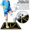 Football Footstep Training Mat Soccer Practicing Equipment Wear Resistant Dribble Control Shock Absorption