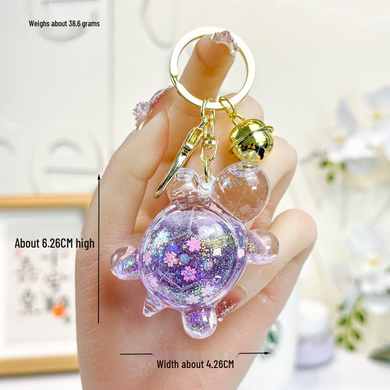 

Популярный светящийся брелок-подвеска в виде черепахи – креативный дизайн с масляным наполнением, идеален для подарка или украшения для сумки Individual Packaging