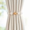 2Pcs Rose Flower Shape Curtain Tieback Shell Shape Magnetic Buckle Window Curtain Buckles Gold Silver Curtain Rope Holders