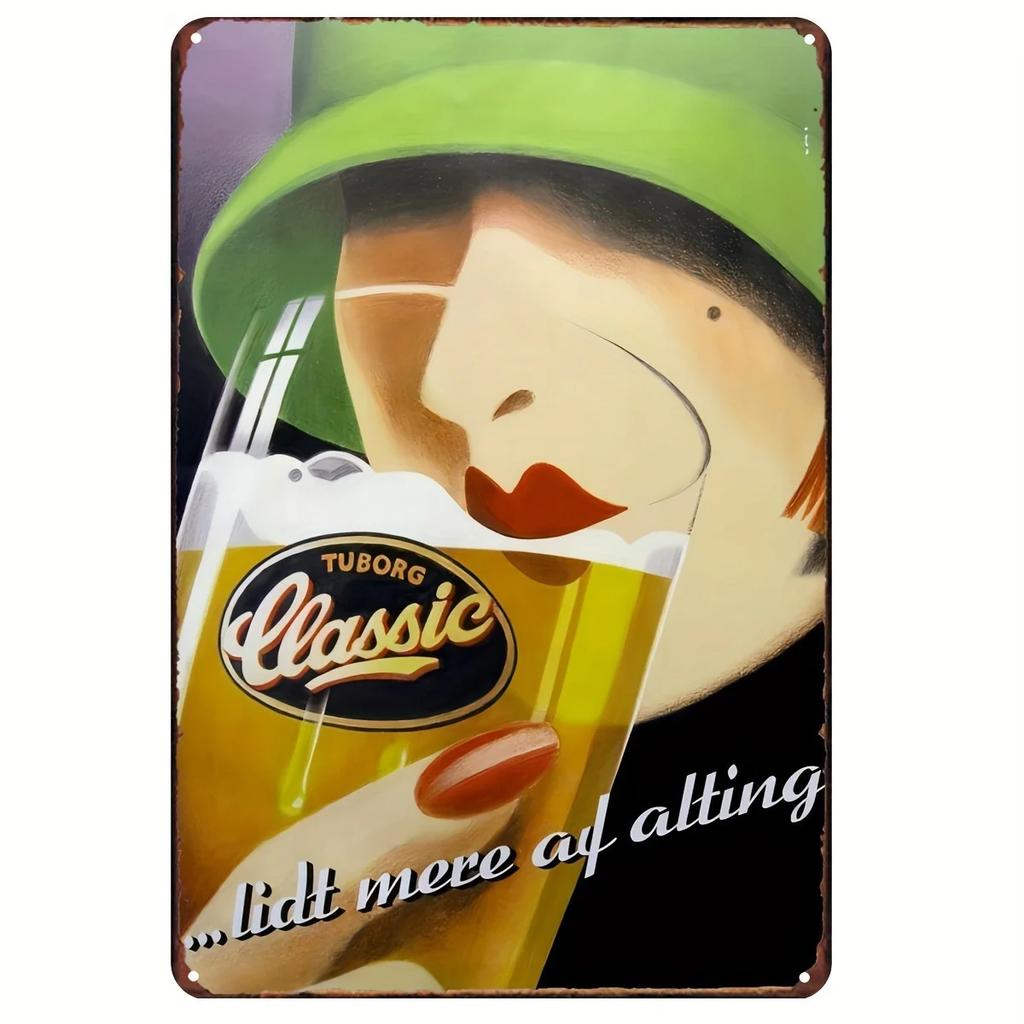 Corona Beer Vintage Metal Aluminum Sign Plaque Metal Weather Resistant Wall Art for Home Bar Cafe Garden Farmhouse Decor