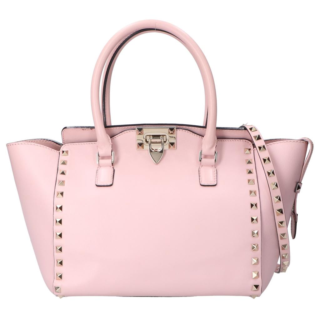 Valentino Garavani IW0B0540BOL Rock Studs 2WAY Handbag pinkUsed