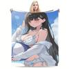 Swimsuit with Anime Patterns Flannel Printed Blanket Suitable for All Seasons Suitable for Living Room Office Sofa and Travel