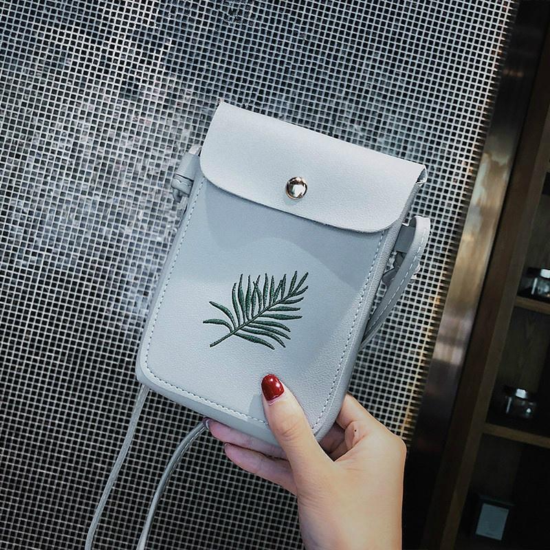 Сумки для женщин с вышивкой растений Простая ретро-сумка Женская сумка через плечо — фото 5