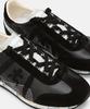 Premiata [26Ss][Jackyx] Black Logo Patch Cowhide Men'S Sneakers