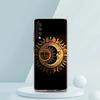 Moon Sun Transparent Phone Case for Samsung Galaxy A16 A14 A12 A22 A24 A42 A02 A03S A06 A50 A70 A20 A30 A40 Soft Cover
