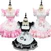 S-5XL Černá Růžová Roztomilá Lolita Sexy Kočičí Služebná Kostým Zástěra Šaty Zvonový Choker Anime Cosplay Kostým Dámský Kávový Číšník Uniforma