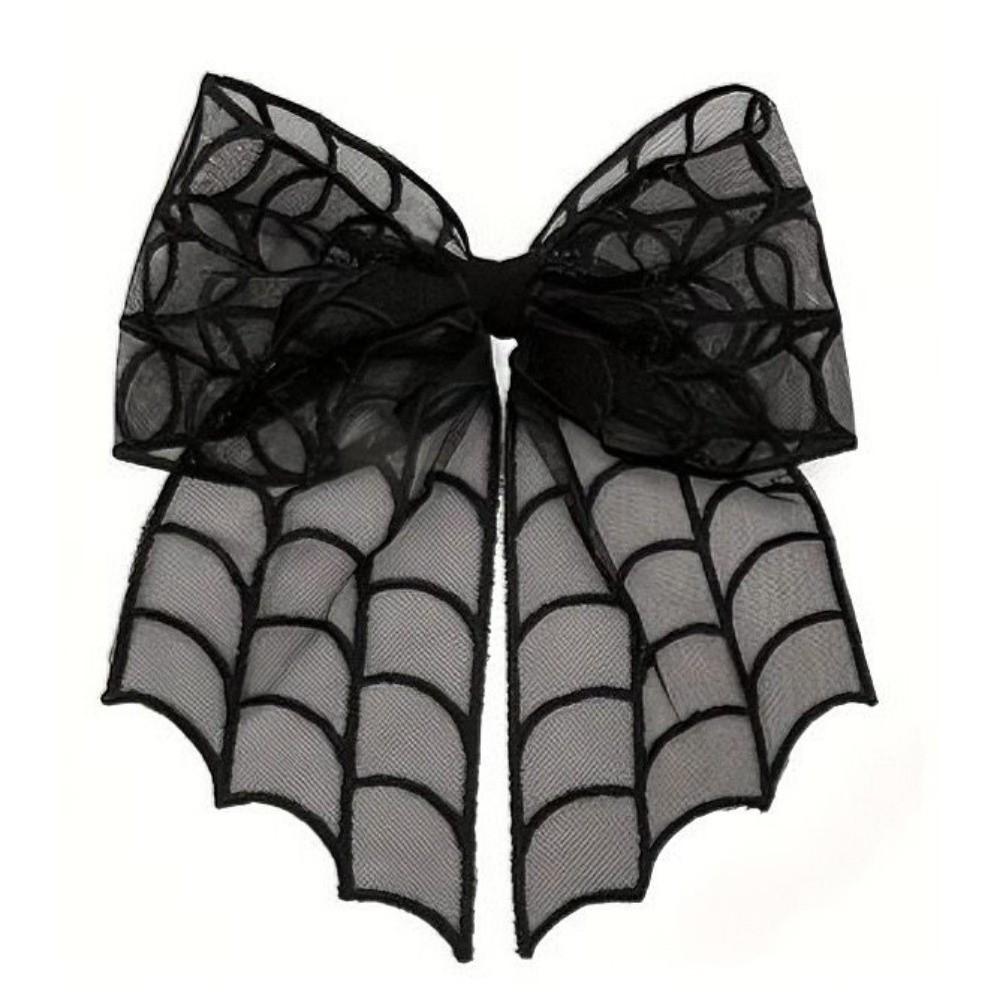 Spring Clip Bat Head Veil Star Halloween Hairpin Fashion Spider Web Hair Clip  Masquerades