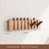 Solid Wood Wall-Mounted Piano Coat Rack with Entryway and Bedroom Hooks