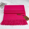 Scarf Imitation Cashmere 29 Colors Thick Warm Solid Color Scarf Shawl Women'S Winter Fashion Tassel Versatile Scarf Men