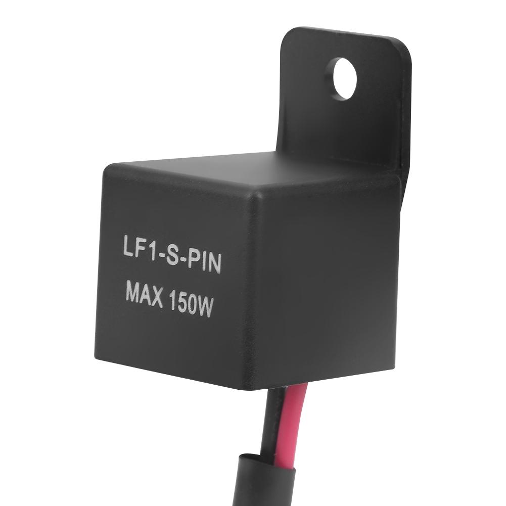 12V 150W 2Pin LED Flasher Blinker Relay with Cable for Motorcycle Turn Signal Indicator
