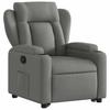 Vidaxl Lift and Tilt Recliner, Dark Grey, Fabric Upholstered