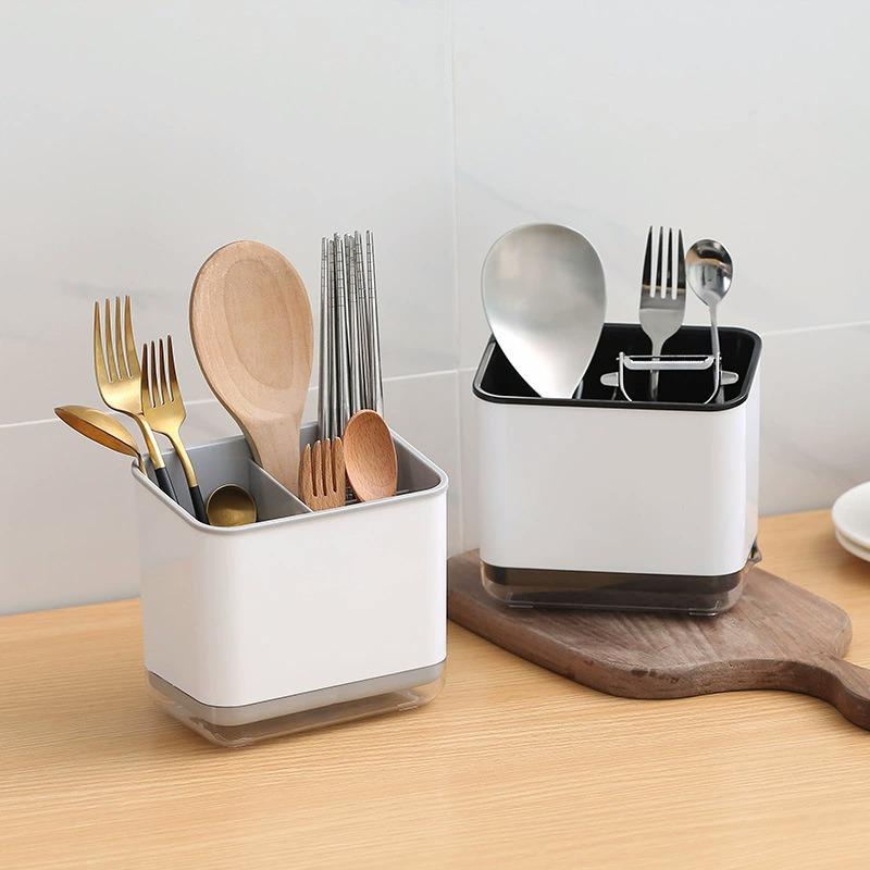 Multi-Functional Chopstick and Utensil Holder with Drainage