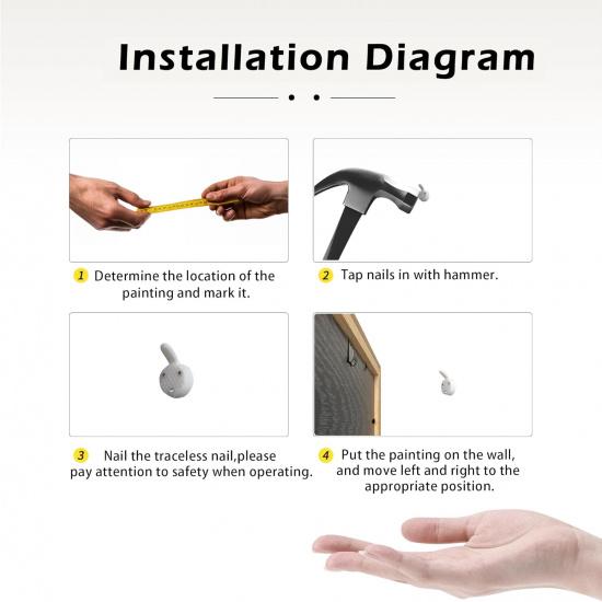 Framed Vintage Wildflower Canvas Wall Art Floral Set of 3 Country Farmhouse Watercolor Flowers Prints Rustic Wood Frame Botanical Artwork Poster for