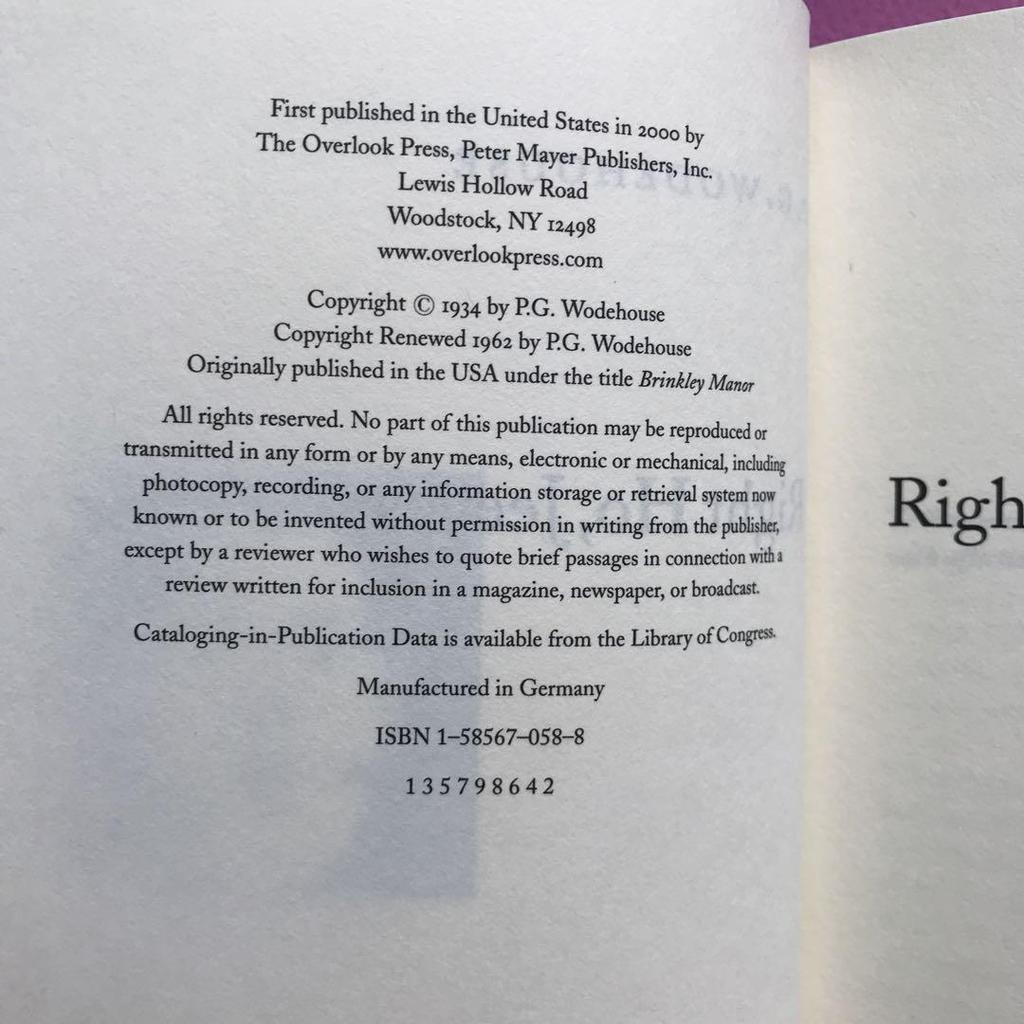 [USED] Right Ho, Jeeves by P. G. Wodehouse