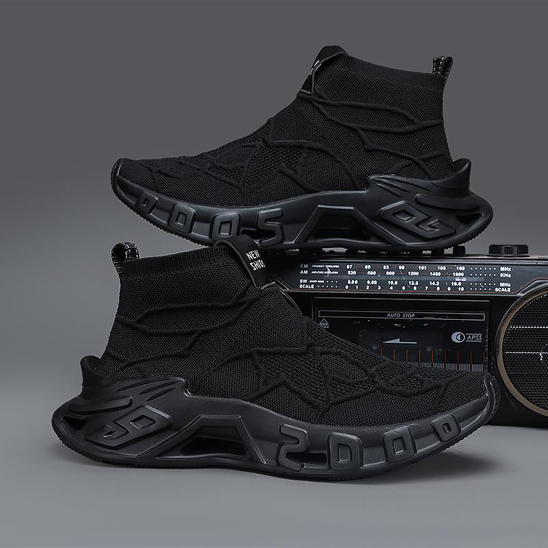 Męskie buty sportowe outdoorowe - Buty sportowe typu high-top są nowatorskie i modne, antypoślizgowe i trwałe, odpowiednie na wszystkie pory roku, wszechstronne buty sportowe