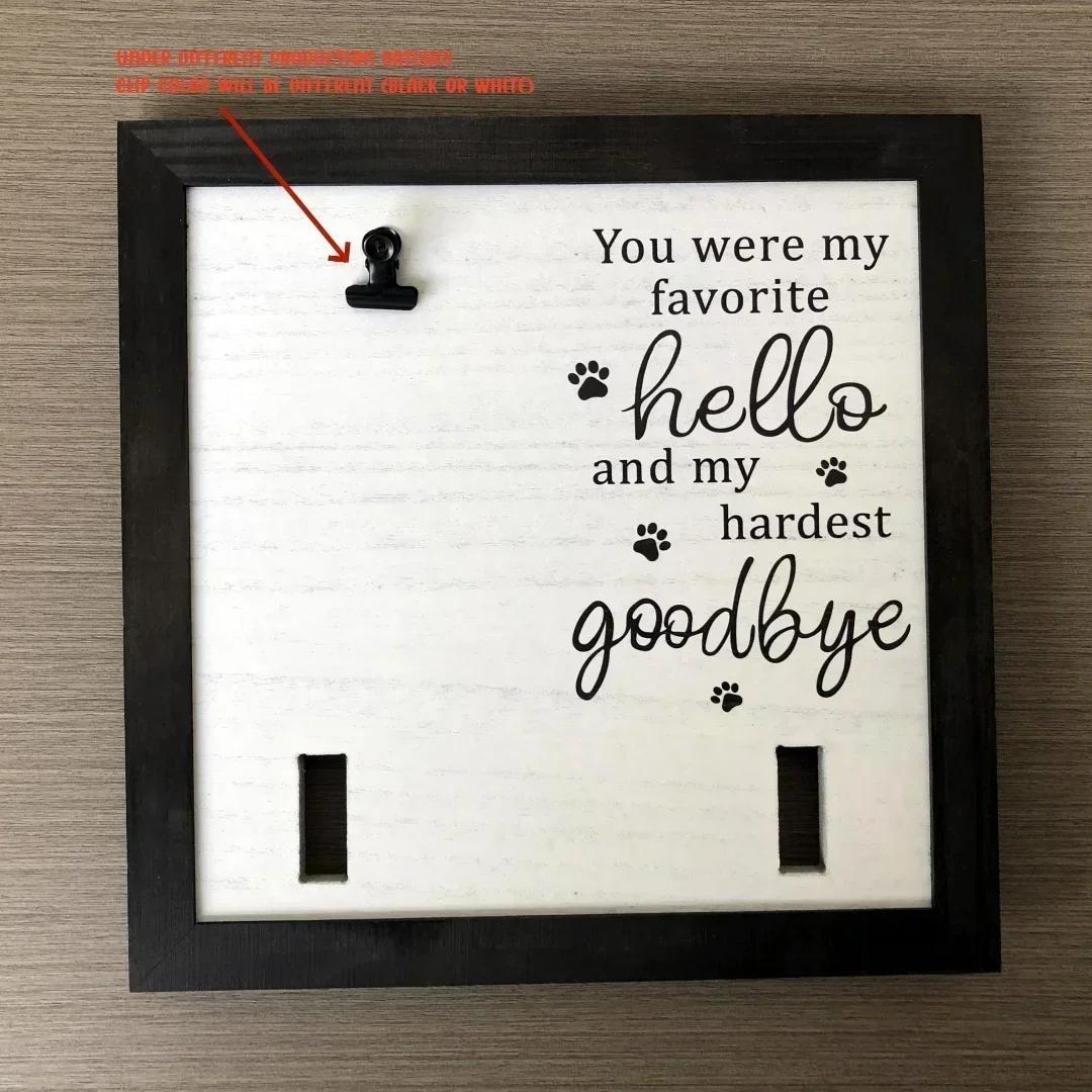 

Pet Photo Frame, Memorial For Cat Or Dog s Death, Pet Loss Sign Frame Dog Death Gift Wood Sign Pet Photo Frame