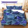Abstract Geometric Pattern Bedding Quilt Set Quilt Cover Pillowcase Home Decoration Birthday Gift (1 * duvet cover + 2 * pillowcase, without core)