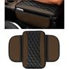 Leather Car Center Console Cover, Microfiber Leather Vehicle Armrest Protector Cushion with 2 Storage Bags, Universal Cars Armrest Cushion for SUV,