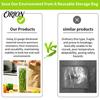 Large Capacity Food Bags Reusable Fresh-keeping Bags, Extra Long Sealable Storage Double Silicone for Meal Prep Layer Leakproof Seal Plastic
