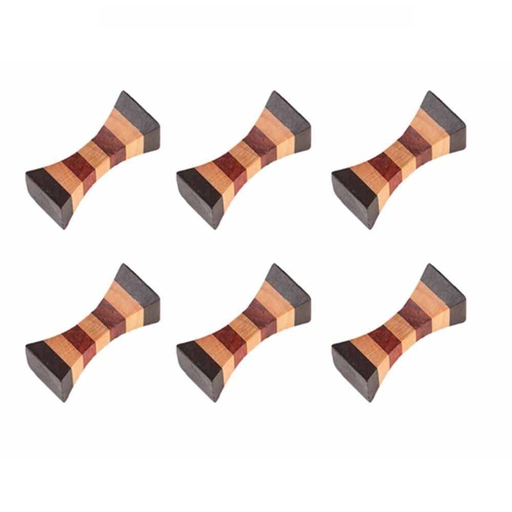 6Pcs Japanese Style Fork Wooden Chopstick Rest Chopstick Holder Kitchen Tableware Chopstick Pillow