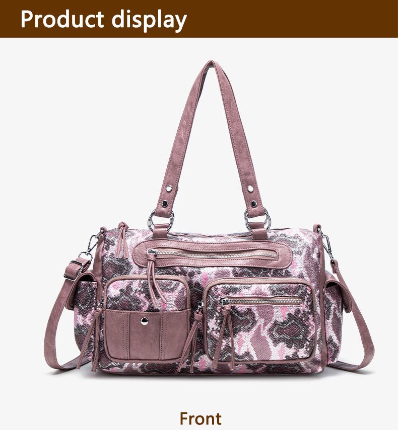 Stylish Large-Capacity Multi-Pocket Women's Crossbody Bag & Tote