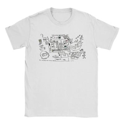 Petey's Lumon Map Severance T-Shirt Herren 100% Baumwolle Vintage T-Shirt Rundhals MDR T-Shirt Kurzarm Kleidung Geschenkidee