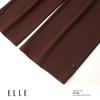 ELLE Women's High-Waist Lamb Wool Wide-Leg Pants