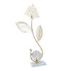 Iron Leaf Crystal Ball Decor Decorative Exquisite Metal Leaf Crystal Ball Ornament Stylish Nordic Desk Decoration for
