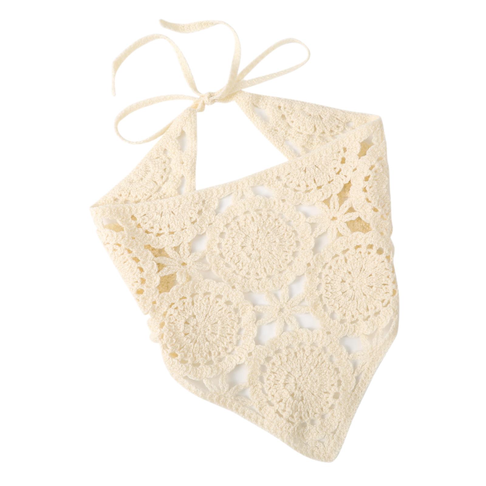 

Элегантные вязаные крючком повязки на голову с цветочным узором для женщин и девушек, вязаные аксессуары для волос, модное украшение для волос бежевый