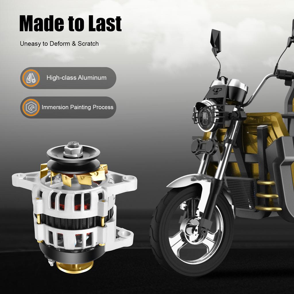 2000w Brushless Permanent Magnet Generator, 4500rpm 14v Low Rpm Alternator, Two Wheel Permanent Magnet Synchronous Generator