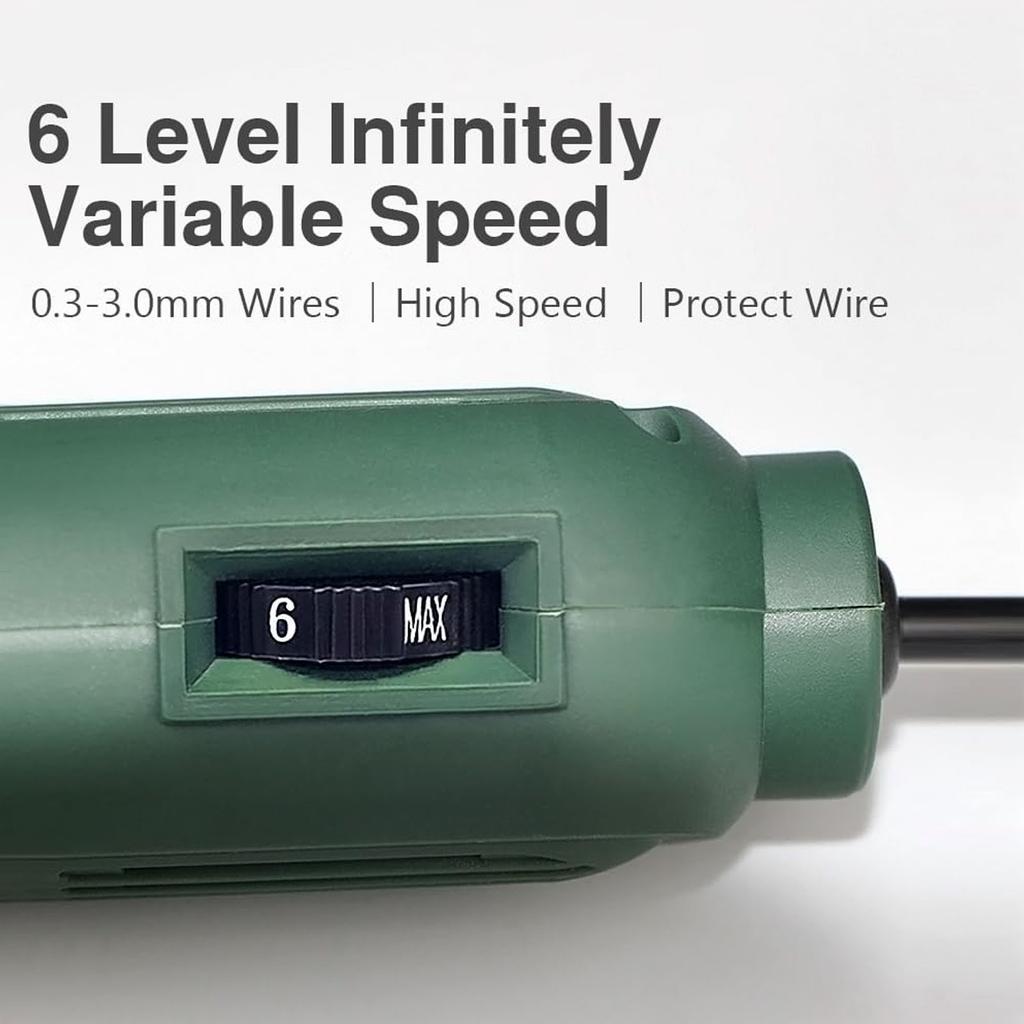 DF-8 0.3-3mm Enamelled Wire Stripping Machine, 110V/220V Handheld Magnet Varnished Wire Stripper Copper Wire Peering Tool