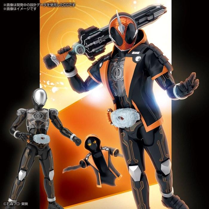BANDAI SPIRITS Figure-rise Standard Kamen Rider Ghost Ore Soul Color-Coded Plastic Model Kit Black Standard