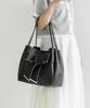 Randa Ribbon Tote Bag FB35300 Black Women's (A4 Compatible)