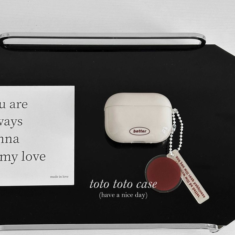 

for Apple 3 Generation Bluetooth Protective Case Airpods1/2 Generation New Arrival Niche Style Pure Color Pro Drop-Resistant Earphone Case Minimalist Apple Airpods Pro Shell + Retro English pendant