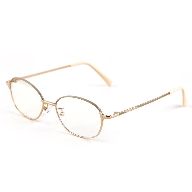 Fashion metal oval anti-blue reading glasses femininity watch mobile phone anti-fatigue high definition reading glasses men