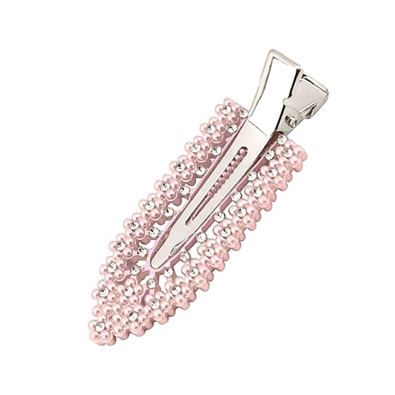 1PC New Korean Red Checkered Bow Pattern Hair Clip Cute Sweet Traceless Hairpin Duckbill Clip  Girl Hair Accessoires