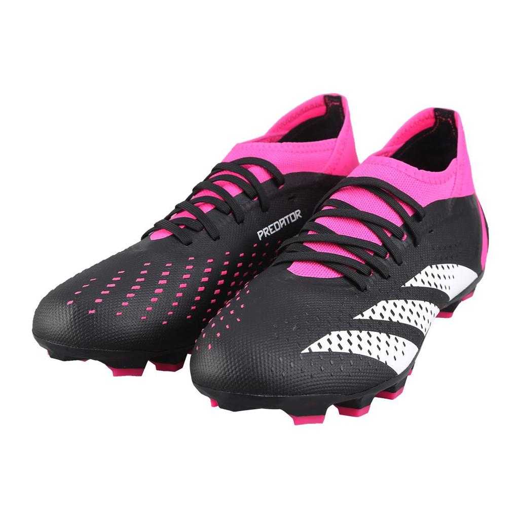 Adidas Predator Accuracy.3 MG Football Shoes Men Football Shoes Black White Pink GW4631