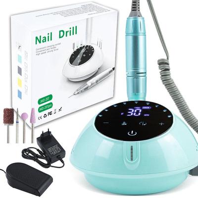 40000RPM Electric Nail Drill Machine LCD Display Touch Control Pause Function Acrylic Nail Grinding Machine For Manicure Pedicure