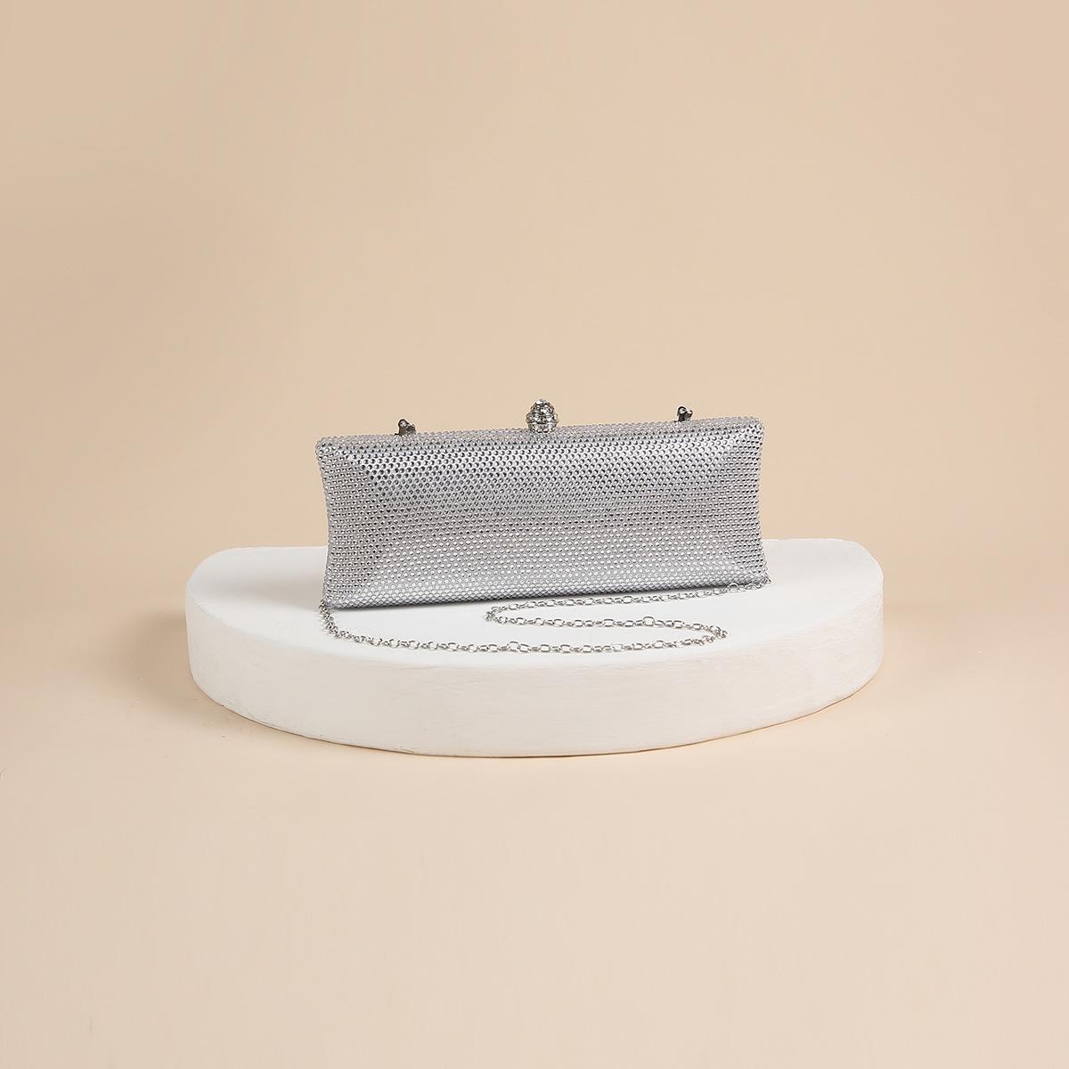 Сверкающий клатч со стразами: Вечерняя сумочка ручной работы, украшенная бриллиантами, для женщин
