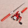 Pocket Collapsible Fishing Rod Reel Set Mini Pen Fishing Rod Set Pen Shaped Telescopic Fishing Rod with Fishing Reel