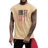 Men's Fitness Exercise Slimming Printed Waistcoat And Vest, Men's I-shaped Wide Shoulder And Back Center