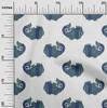 oneOone Cotton Flex Fabric Fish Block Printed Fabric 1 Yard 40 Inch Wide